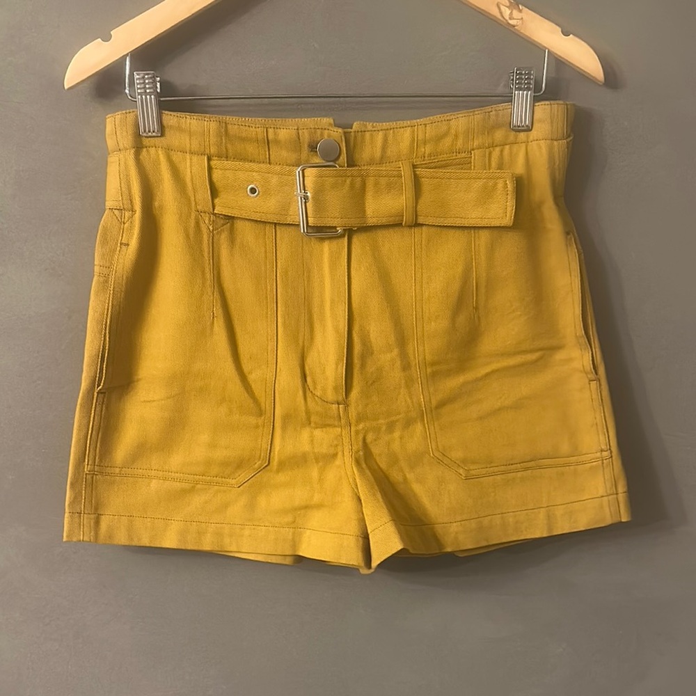 3.1 Phillip Lim Yellow High Waist Shorts